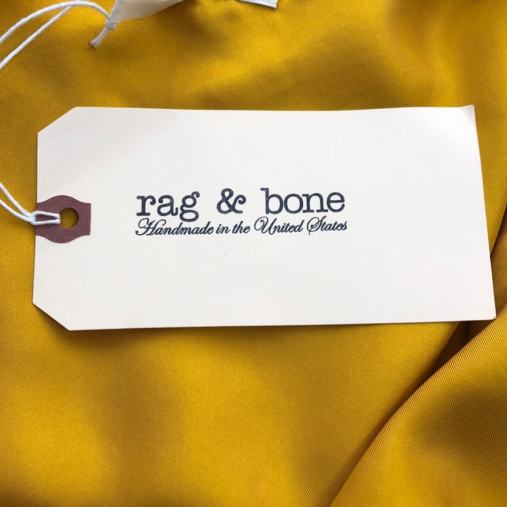 Rag & Bone Old Gold Silk Dune Romper NWT - Picture 6 of 9